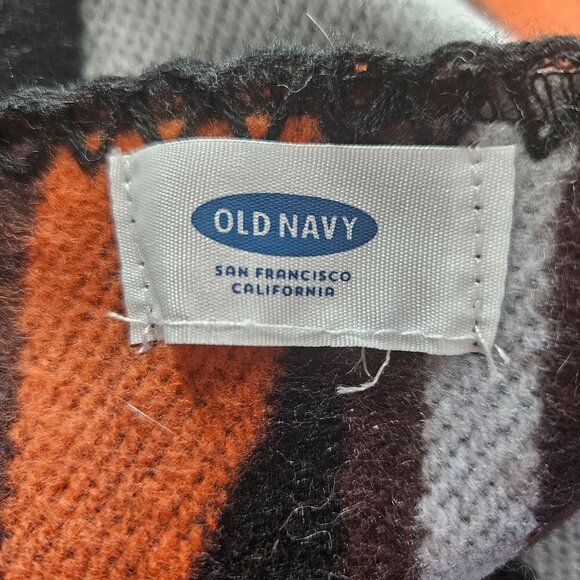 Old Navy Shawl Poncho Open Sweater Cashmere Blend Knit Western Striped Geometric - Picture 10 of 10
